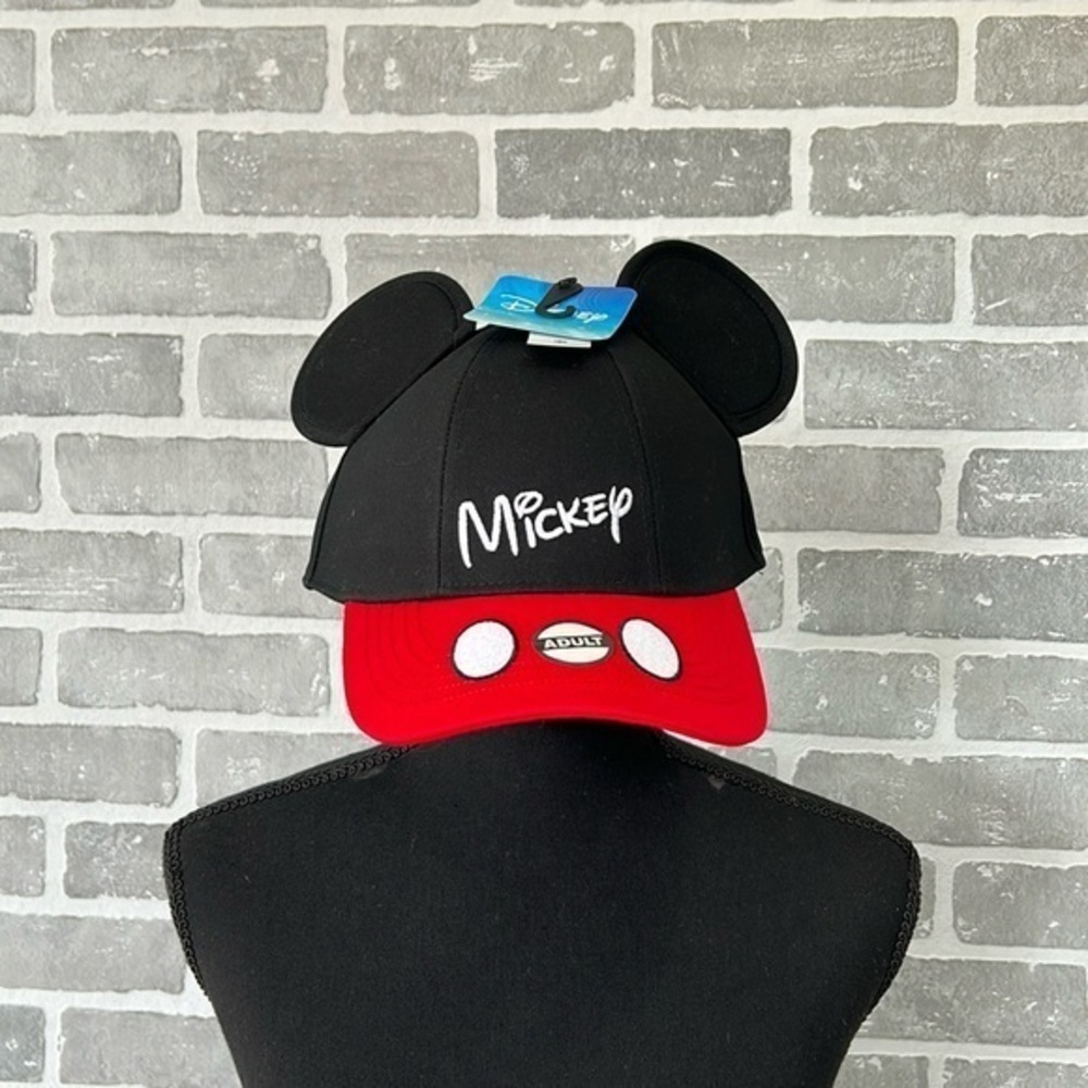 Disney Mickey Mouse Ears Baseball Cap Adult Snapback Hat NWT